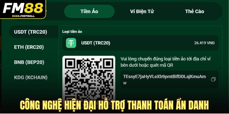 Công nghệ hiện đại hỗ trợ thanh toán ẩn danh